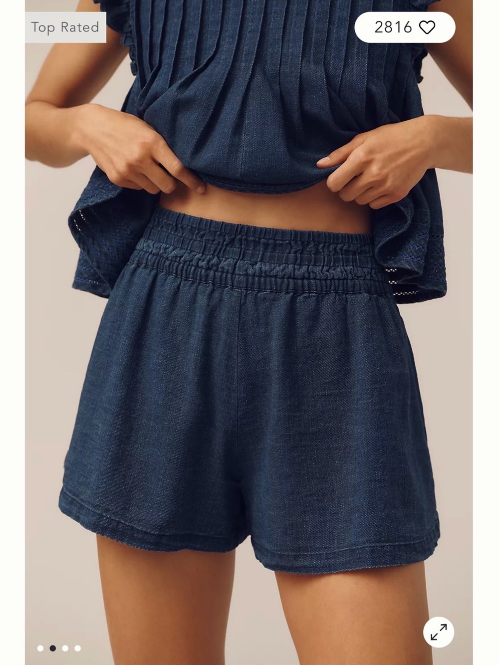 By Anthropologie Somerset 100% Cotton Shorts